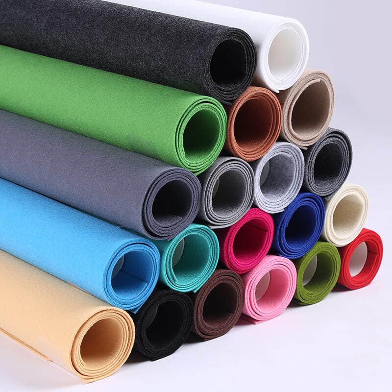 Colored Felt 1Mm-5Mm Thick Soundproofing and Sound-Absorbing Felt Industrial Felt Adhesive-Backed Felt Non-Woven Fabric Automotive Sealing 1