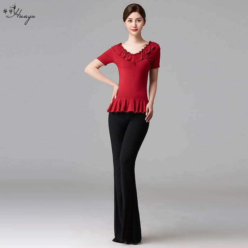 Huayu Dance Summer New Modal Body Training Clothing Modern Dance Etiquette Celebrity Show Mentor Clothing Female 3