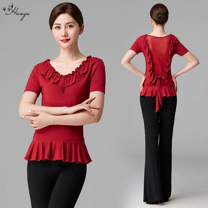 Huayu Dance Summer New Modal Body Training Clothing Modern Dance Etiquette Celebrity Show Mentor Clothing Female 1
