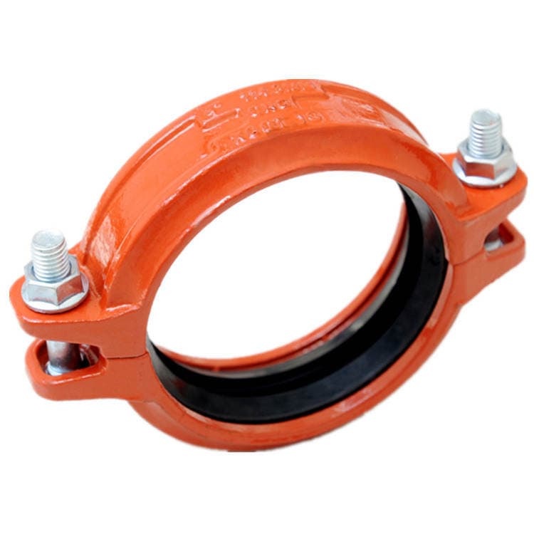 Factory supply groove pipe fittings fire engineering groove clamp high pressure rigid card groove clamp pipe fittings 5