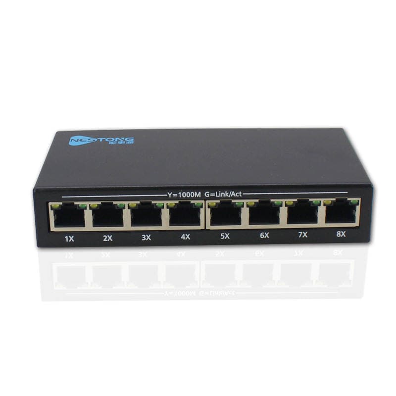 Yonghang 8 portlu Gigabit şəbəkə açarı, monitorinq üçün, dəmir korpus 2
