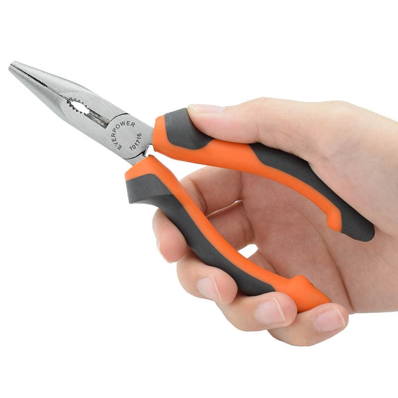 Avibo German Two-Color Handle Needle Nose Pliers 6 101716 Stainless Steel 4