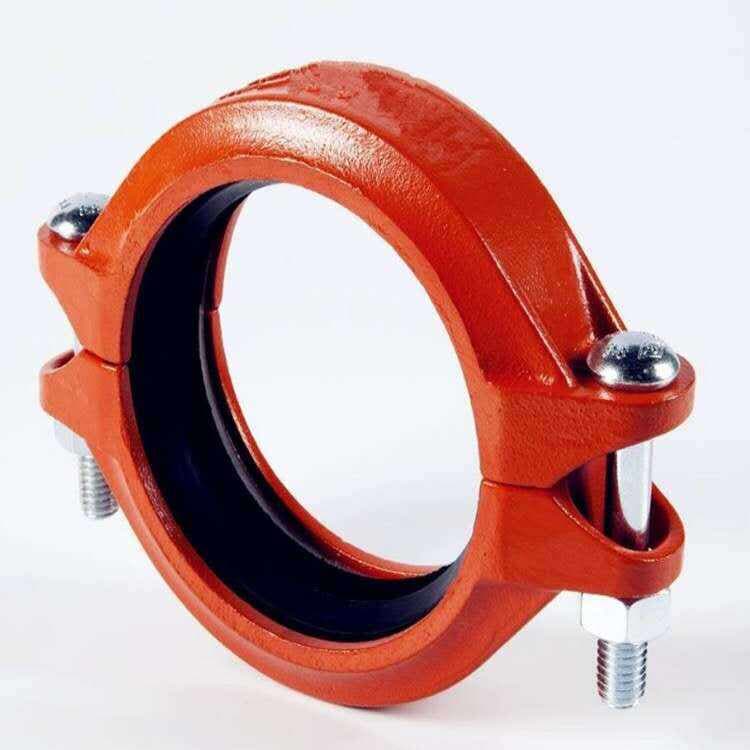 Factory supply groove pipe fittings fire engineering groove clamp high pressure rigid card groove clamp pipe fittings 4