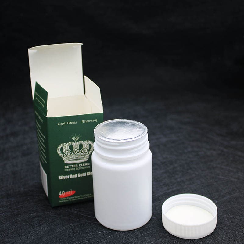 Crown gümüş təmizləyici maye, 40ml, təmizləmə parça ilə 4