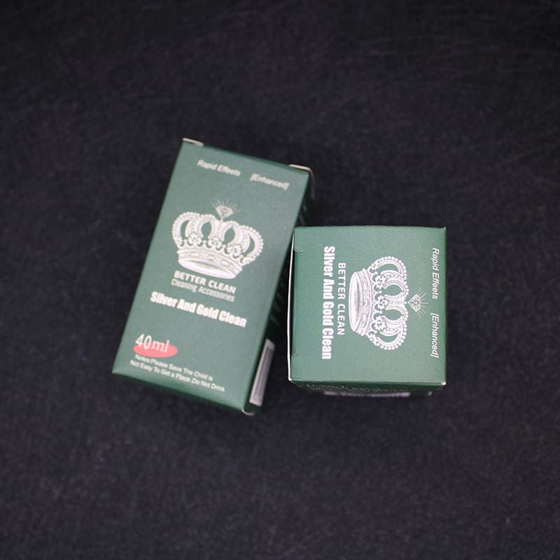 Crown gümüş təmizləyici maye, 40ml, təmizləmə parça ilə 3