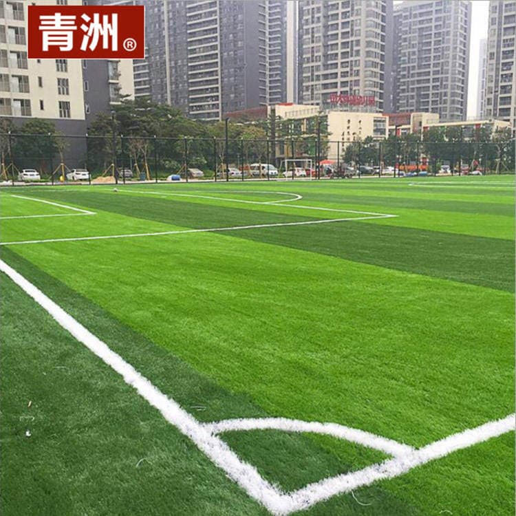 Qingzhou factory door-to-door construction artificial turf football field lawn filling type lawn size lawn 4