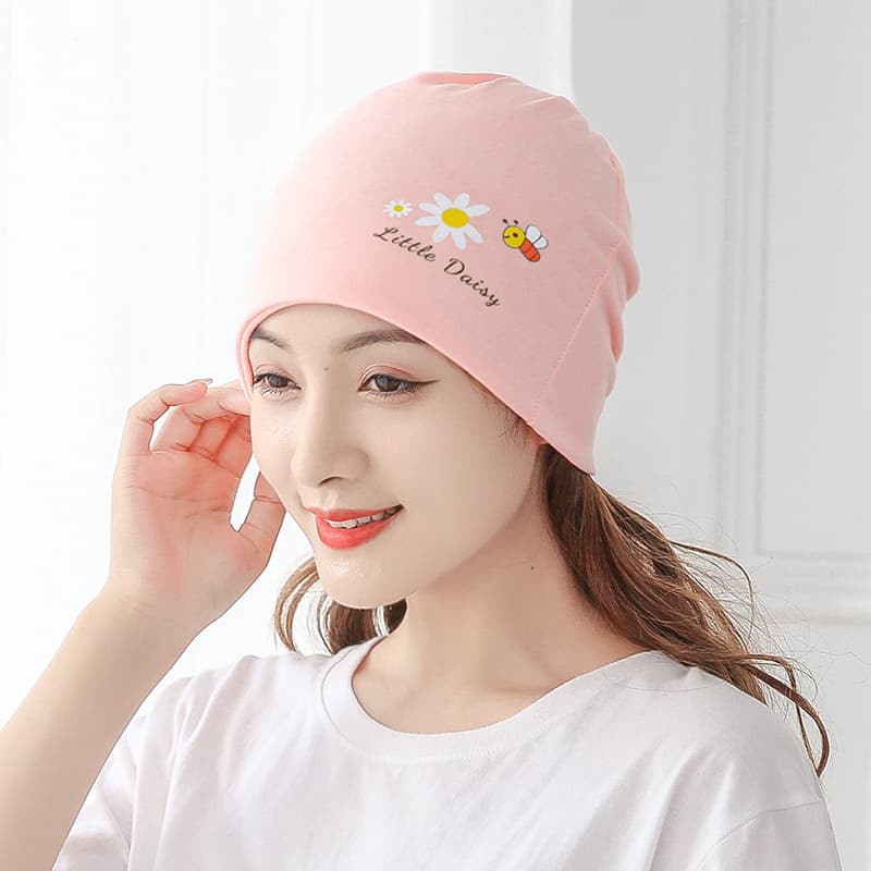 Pink Bee Daisy Stack Cap