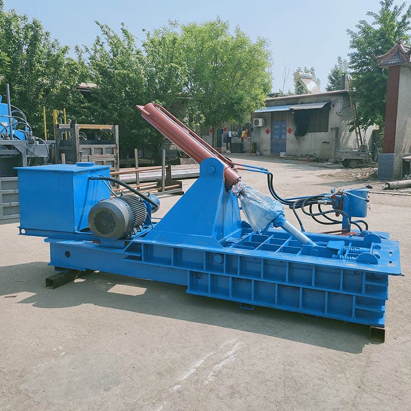 Iron scrap small metal briquetting machine automatic metal briquetting crusher scrap iron scrap aluminum scrap briquetting machine 2