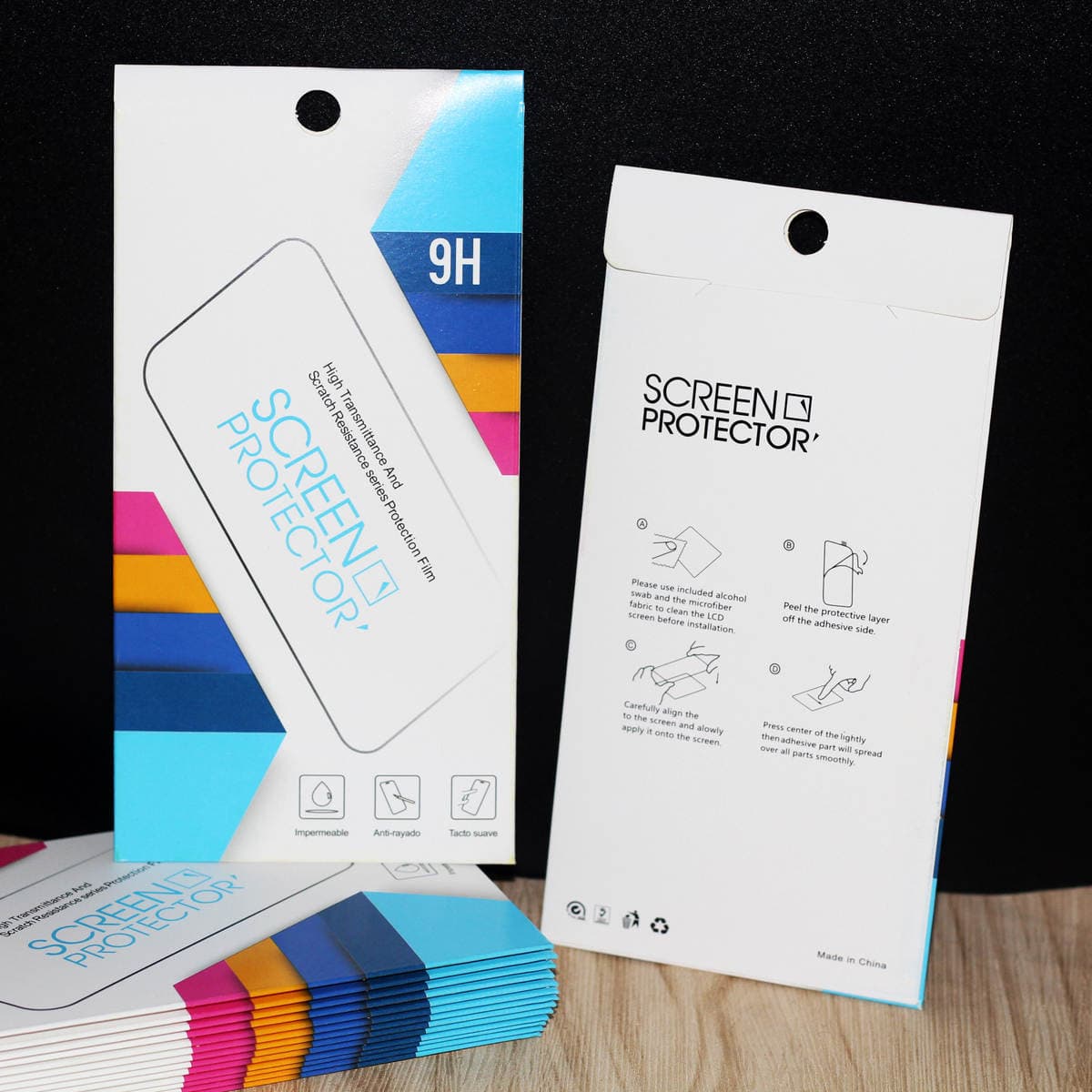 Spot tempered film packaging box neutral mobile phone packaging box tempered protective film packaging tempered film packaging carton 3