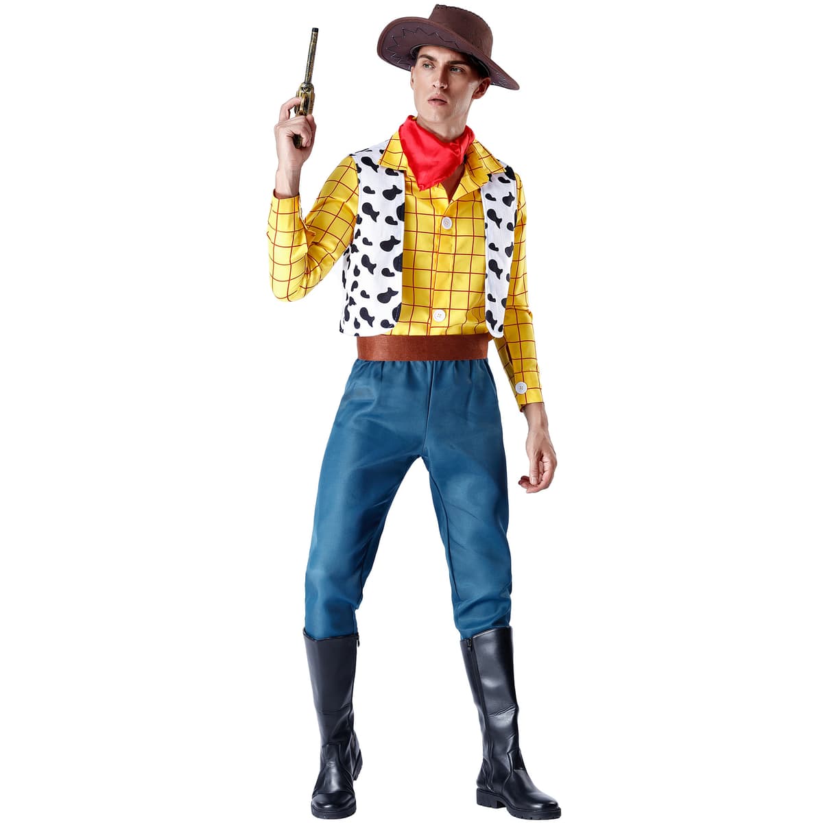 Male woody (cowboy hat, scarf, shirt, vest, pants, belt)