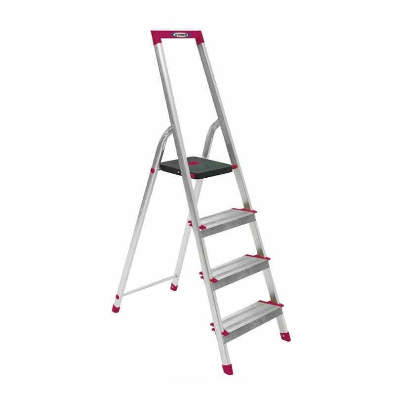 Imported from the United States, Stable Aluminum Alloy Wide Pedal Four-Step Household Ladder Is Lightweight and Durable Four-Step Ladder L234R-5Cn 3