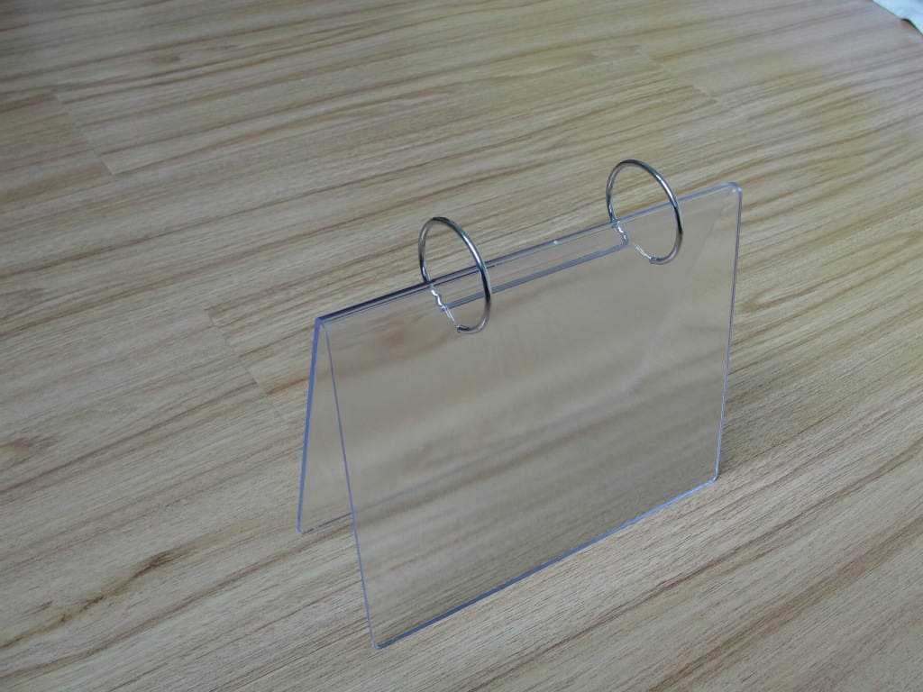 V formalı masaüstü təqvim dayağı, plastik, imitasiya kristal, foto çərçivə funksiyalı 1