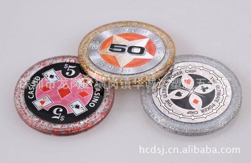 Tək Rəngli Texas Hold'em Poker Fişləri, ABS 3