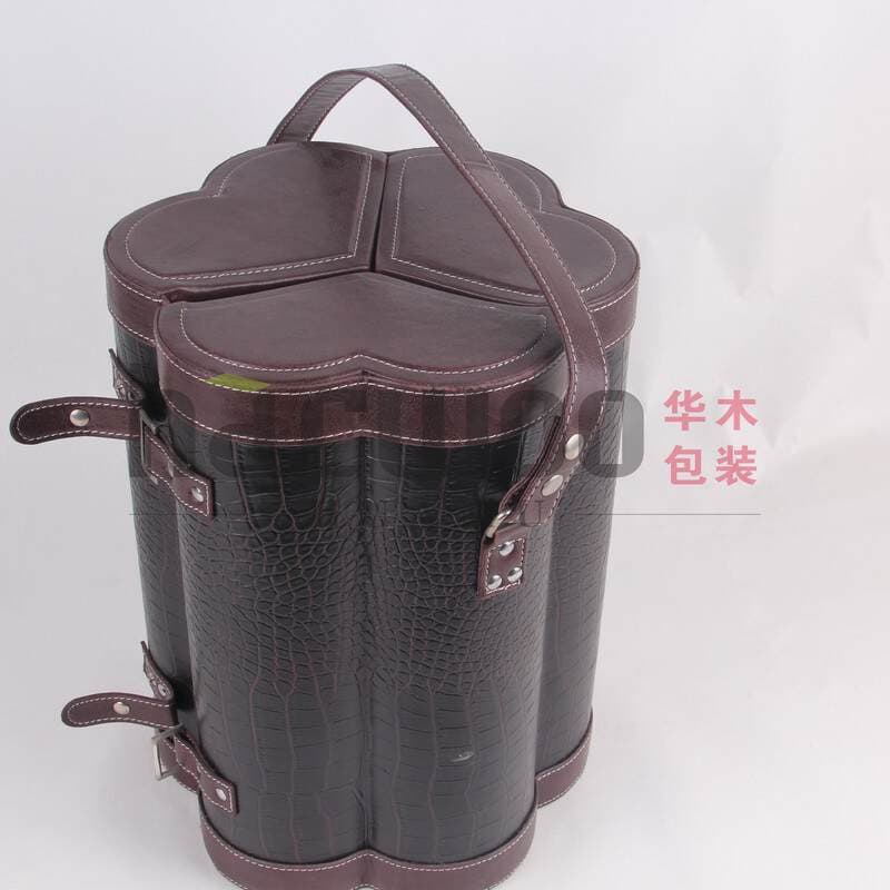 harwoo plum blossom 6 PCs personalized high-end exquisite in stock red wine box red wine gift box red wine packaging 1