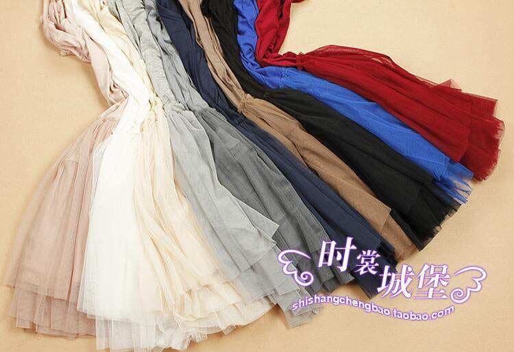 Loose Modal Slip Skirt Mesh Puffy Skirt High Waist Lace Base Skirt Large Size Inner Base Dress Women 3