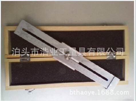 Carbon steel marking ruler stainless steel square ruler parallel marking gauge dividing line marking gauge 0-250 0.1mm 2