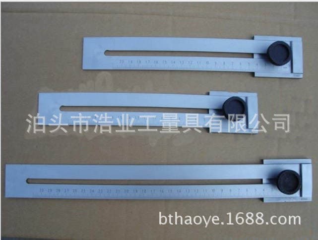 Carbon steel marking ruler stainless steel square ruler parallel marking gauge dividing line marking gauge 0-250 0.1mm 3