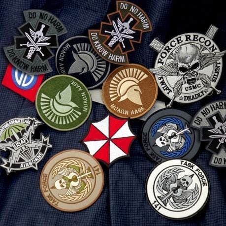 Cross-border supply spot a variety of casual backpack stickers embroidery Velcro armband personality badge cloth stickers 1