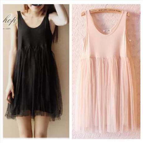 Spring loose model cotton high waist mesh skirt puffy skirt women's camisole dress base skirt wholesale 3