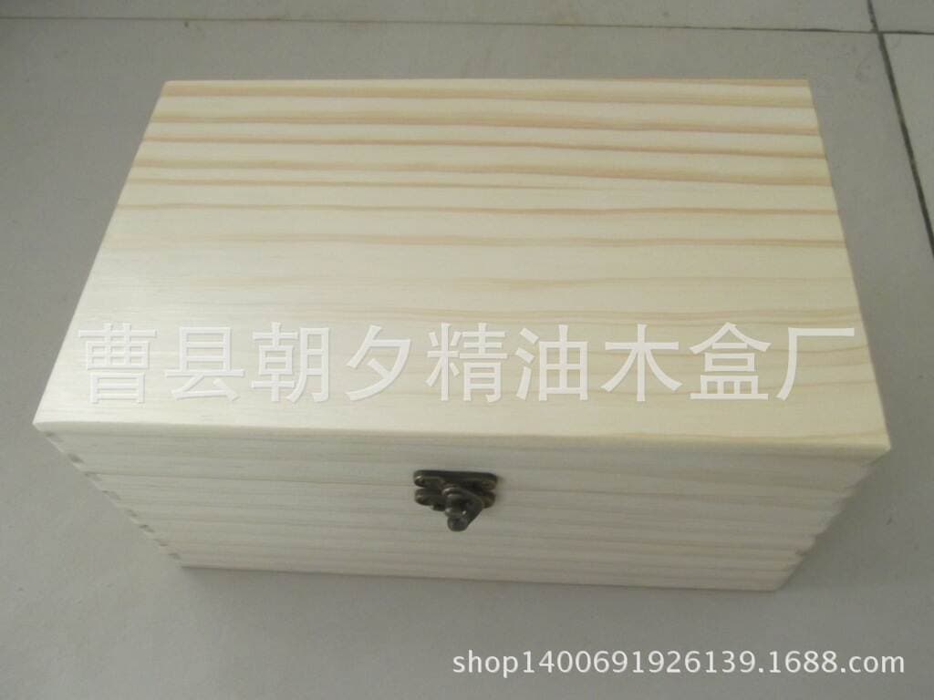 Essential oil storage box wooden box wholesale 24 grid essential oil bottle packing finishing solid wood box factory direct in stock custom 4