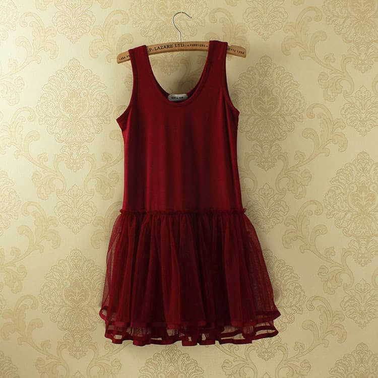 Wine red vest