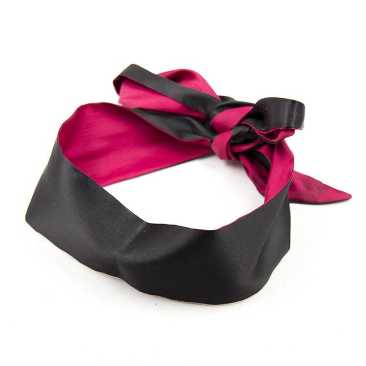 Cross-border source of adult sex toys Sade cloth eye mask training Sex Game eye mask black red lengthening eye mask 1