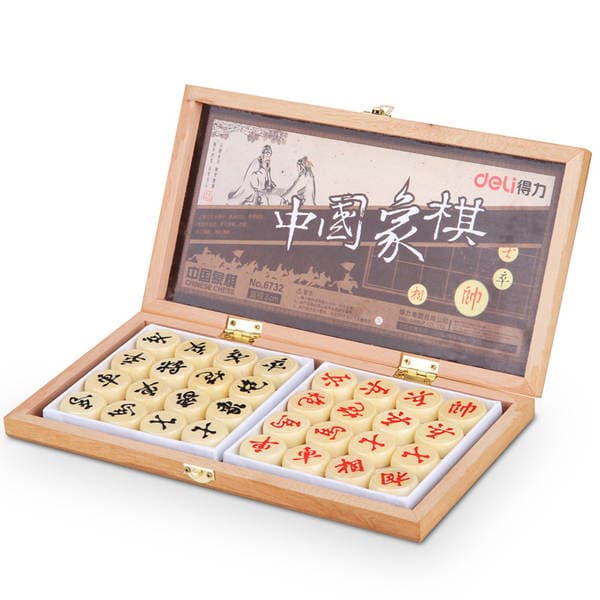 New Product Deli Deli 6732 Log Chess High Quality Basswood with Box Deli Sporting Goods