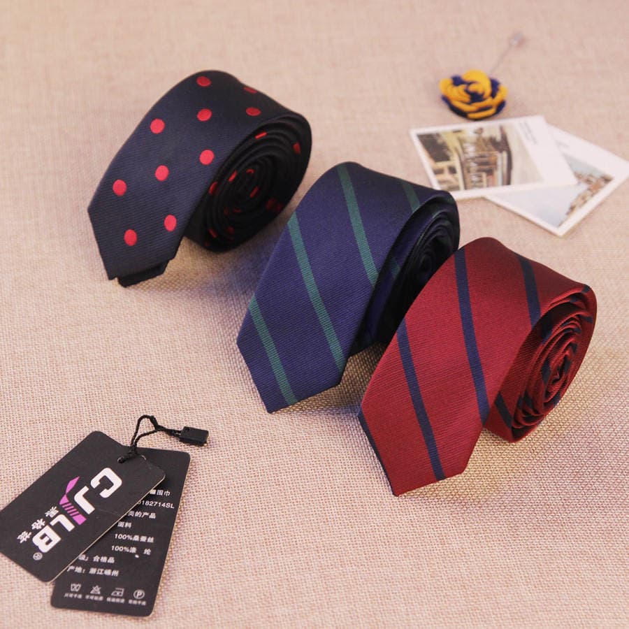 Factory Direct narrow tie Korean wholesale men's in stock Foreign trade Original order British leisure 1