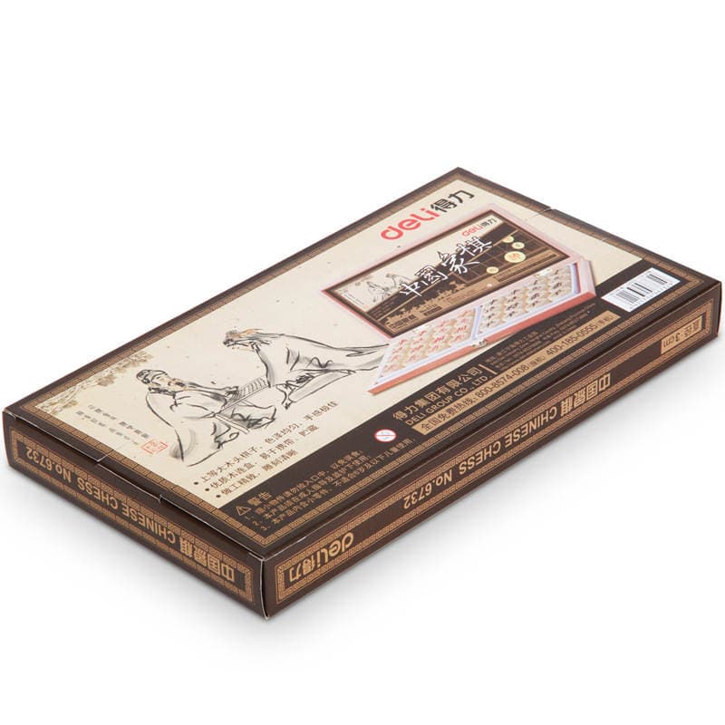 New Product Deli Deli 6732 Log Chess High Quality Basswood with Box Deli Sporting Goods 3