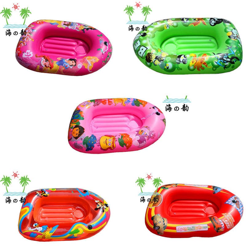 Inflatable Boat Rubber Boat Thickeneded Kidsren's Small Boat Baby Toy Boat Pvc Floating Boat Haiyun Dual Air Room Factory Direct Sale 2