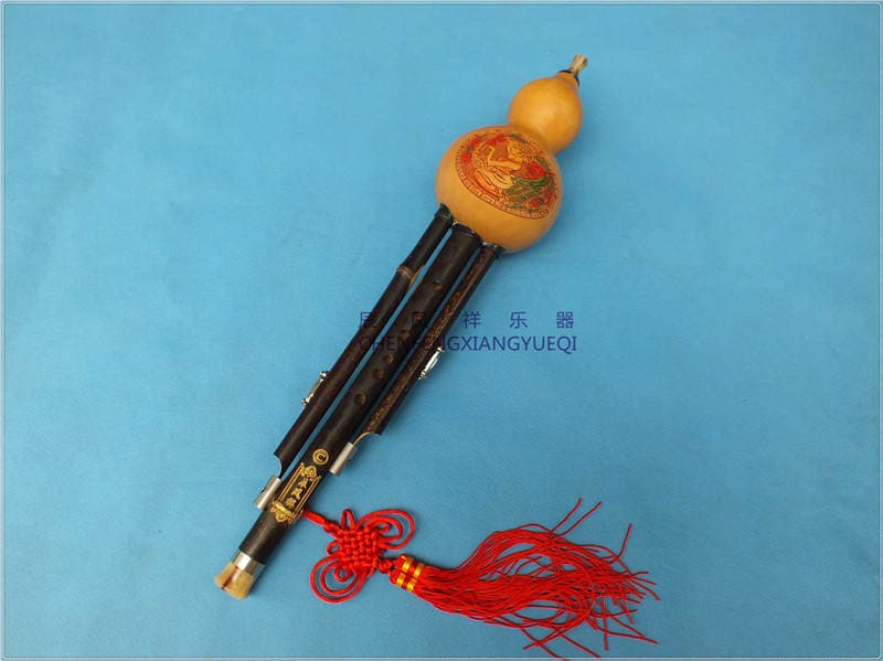 Hulusi Purple Bamboo natural three-tone detachable Hulusi factory direct sales Yunnan Hulusi China saxophone 2