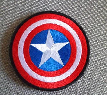 "Kapitan Amerika" tikməli Velcro nişanı, fərdi qolbaq
