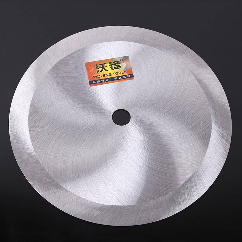 Toothless circular saw blade 200-600mm cutting cloth sponge rubber tube paper food round knife double-edged round blade 2