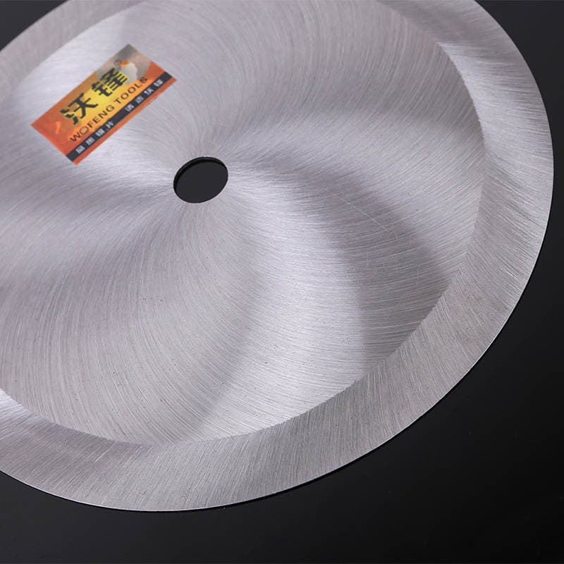 Toothless circular saw blade 200-600mm cutting cloth sponge rubber tube paper food round knife double-edged round blade 5