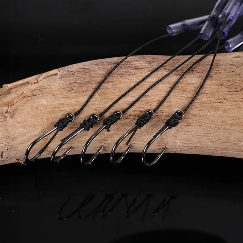 in stock supply Estini tied the Hercules string hook anti-winding sea pole string hook 5 sets of fishing gear 3