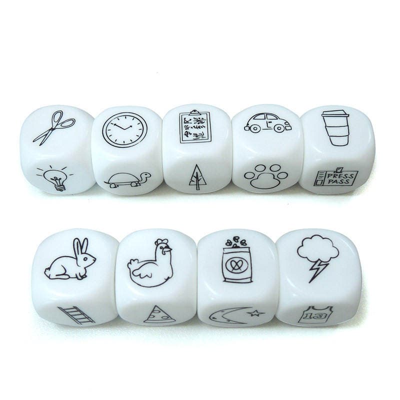 Factory Customized 2.0cm Dice Acrylic Game Accessories Dice Early Education Kidsren's Teaching Supplies Printed Logo 5