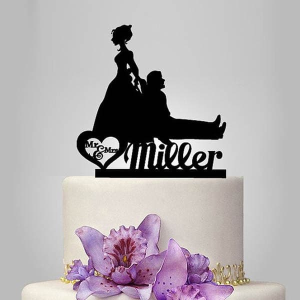 Special Name Love Letter Wedding Cake Card Blade Bride and Groom Doll Cake Card Cake Decorations