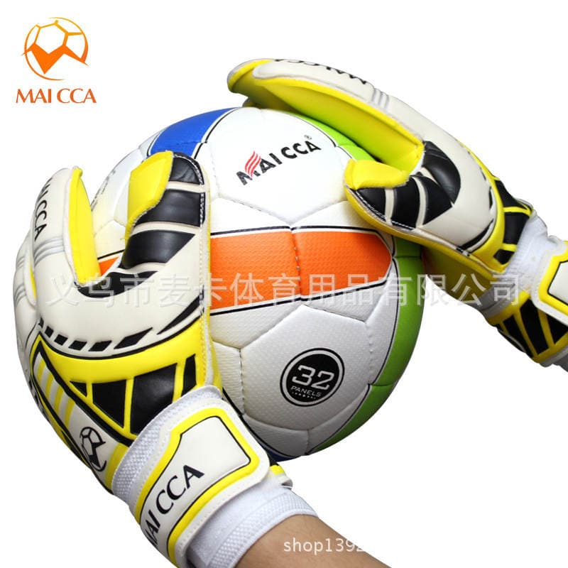 Maicca Professional Kidsren's Football Gloves with Finger Guards Adult Goalkeeper Gloves Gantry Goalkeeper Gloves 5