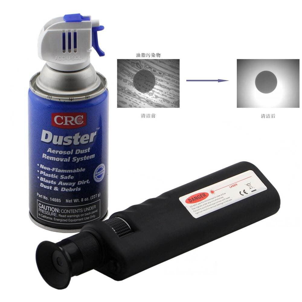 Genuine optical fiber interface end face cleaner magnifying glass microscope cleaning pen optical fiber cleaning detection kit 4