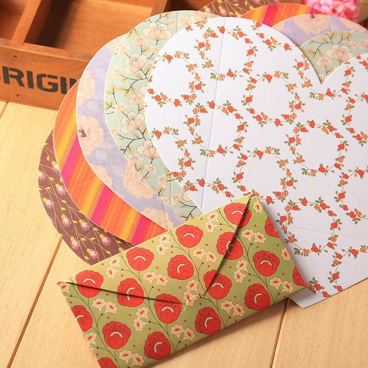 diy handmade greeting card love folding Mother's Day Thanksgiving card birthday blessing gift card festival gift can be set 2