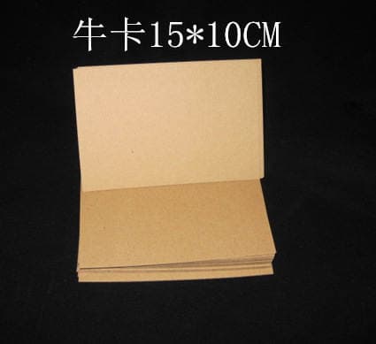 Kraft paper Kraft paper rubber stamp printing blank postcard