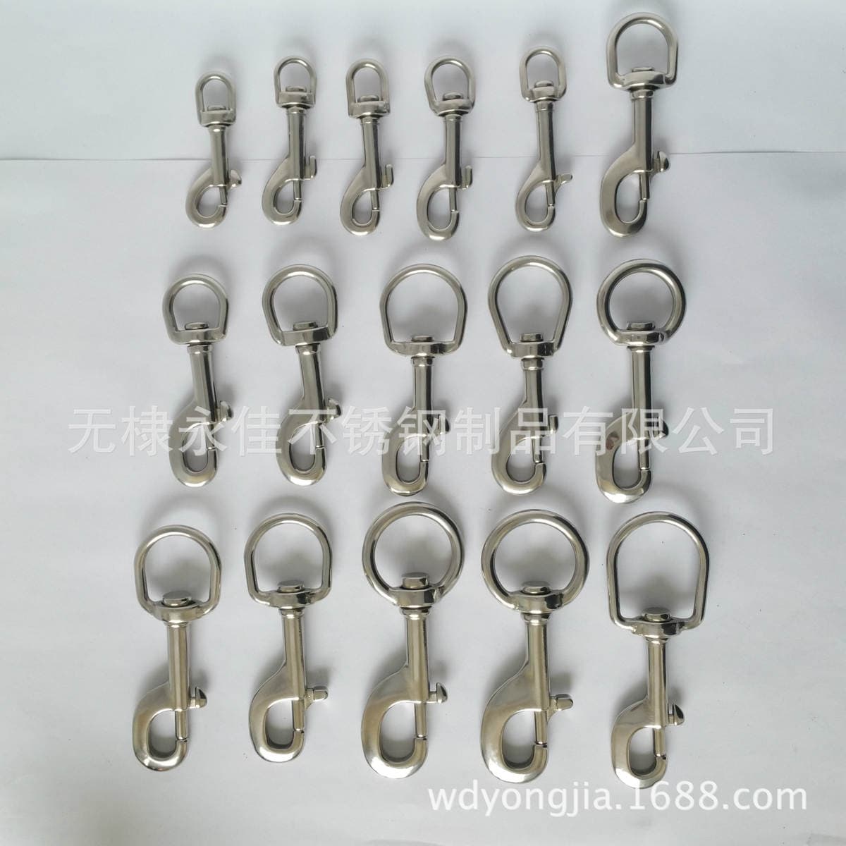 Mirror polishing ring screw spring hook universal hook dog chain head dog buckle pet supplies [picture]] 4