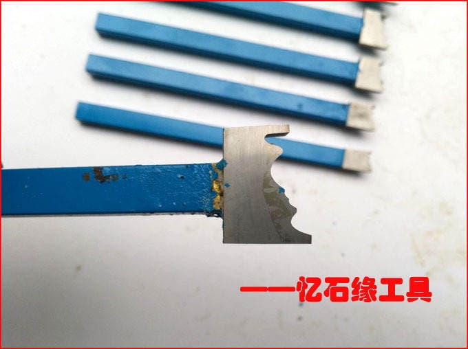 Woodworking turning tool small lathe special tool holder Buddha beads three-way pagoda knife forming knife 2