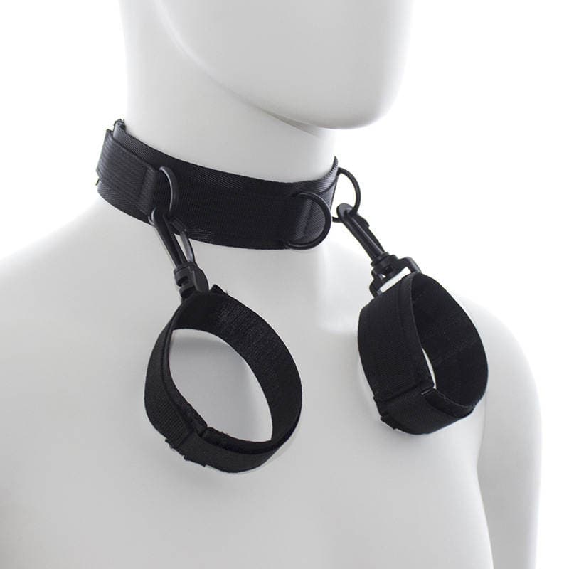 Sm Adult Sex Toys Female  Sex Toys Nylon Bondage Hand Neck Collar Handcuffs Manufacturer Dropshipping 2