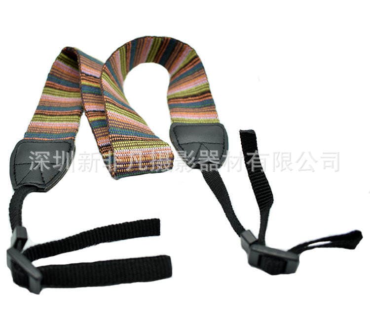 Factory Direct SLR camera strap soft shoulder strap pinstripe color strap 2