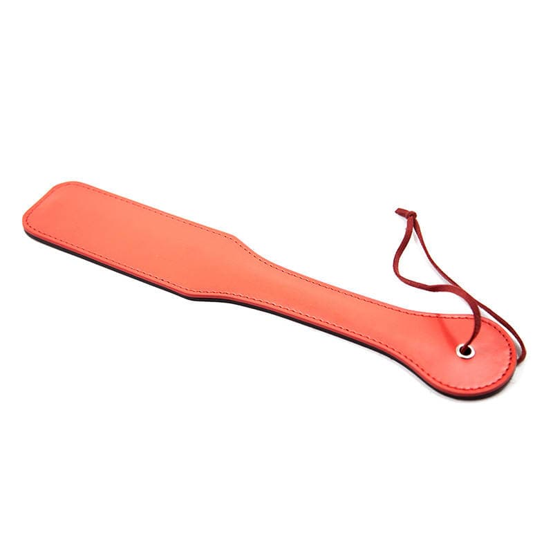 New European and American smsex toys alternative funny black and red leather double-layer hand-shot sexy small racket factory wholesale 5