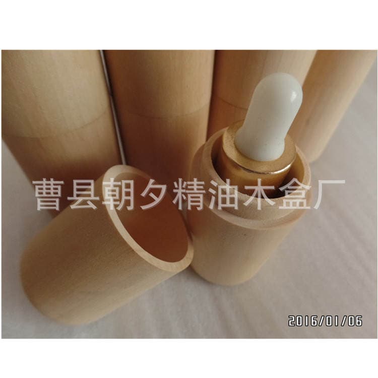 Essential oil storage box wooden bottle essential oil packaging wooden box wholesale custom single 10m cylinder spot supply 4