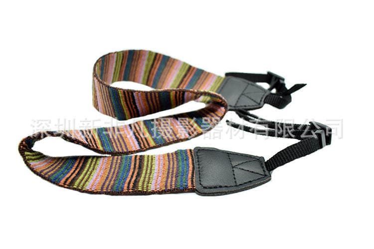 Factory Direct SLR camera strap soft shoulder strap pinstripe color strap 3