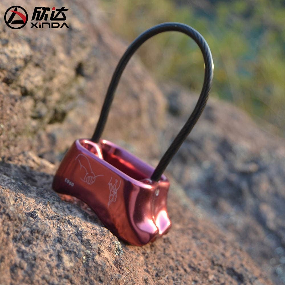 Xinda Outdoor High Altitude Descend High-rise Descend Descend ATC Protector Rapid Descend Cable Descend Rock Climbing Equipment Supplies 4