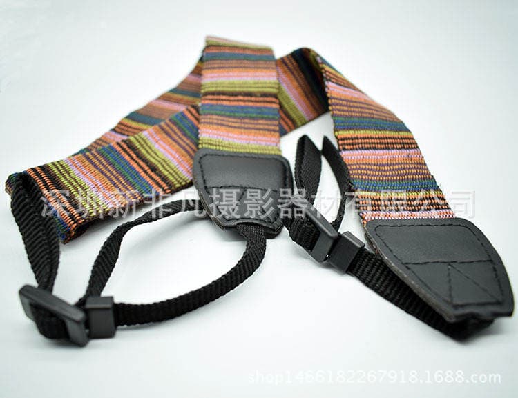 Factory Direct SLR camera strap soft shoulder strap pinstripe color strap 4